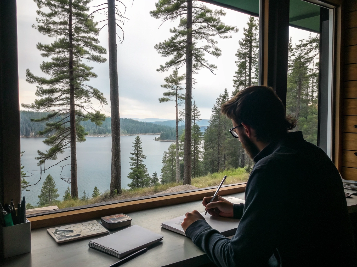 Creating a Calm and Literary Environment: The Whispering Pines Studio Experience